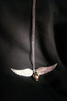 Colgante Harry Potter Snitch (dorado y plateado)