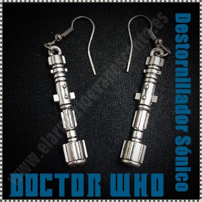 Pendientes Destornillador Sónico de Dr.Who