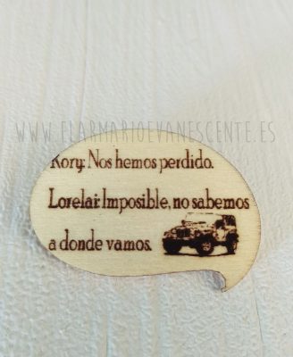 Broche Chicas Gilmore diálogo "Nos hemos perdido"